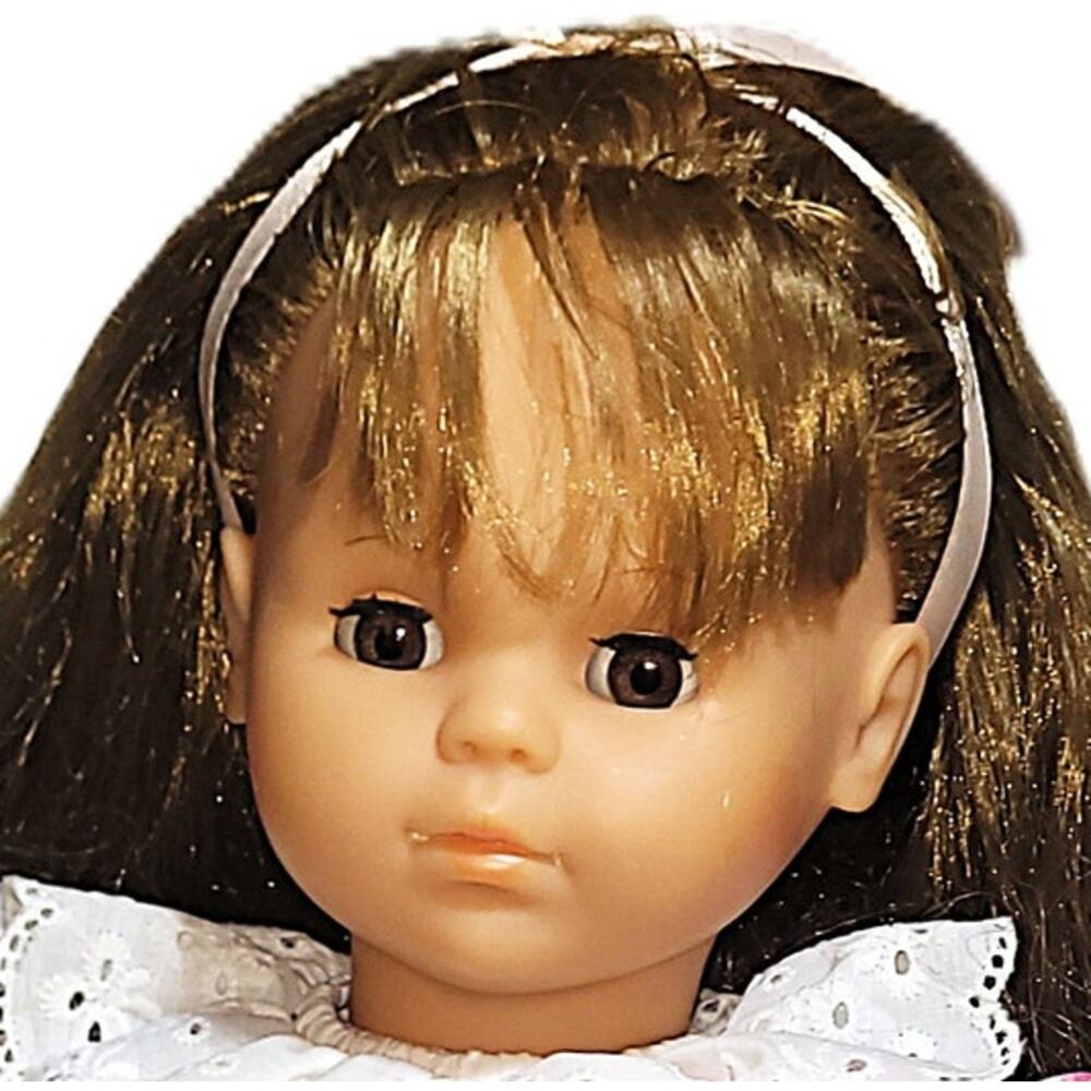20" 1986 Vintage Brown Eyed Brunette Max Zapf Doll West Germany - Picture 2 of 15
